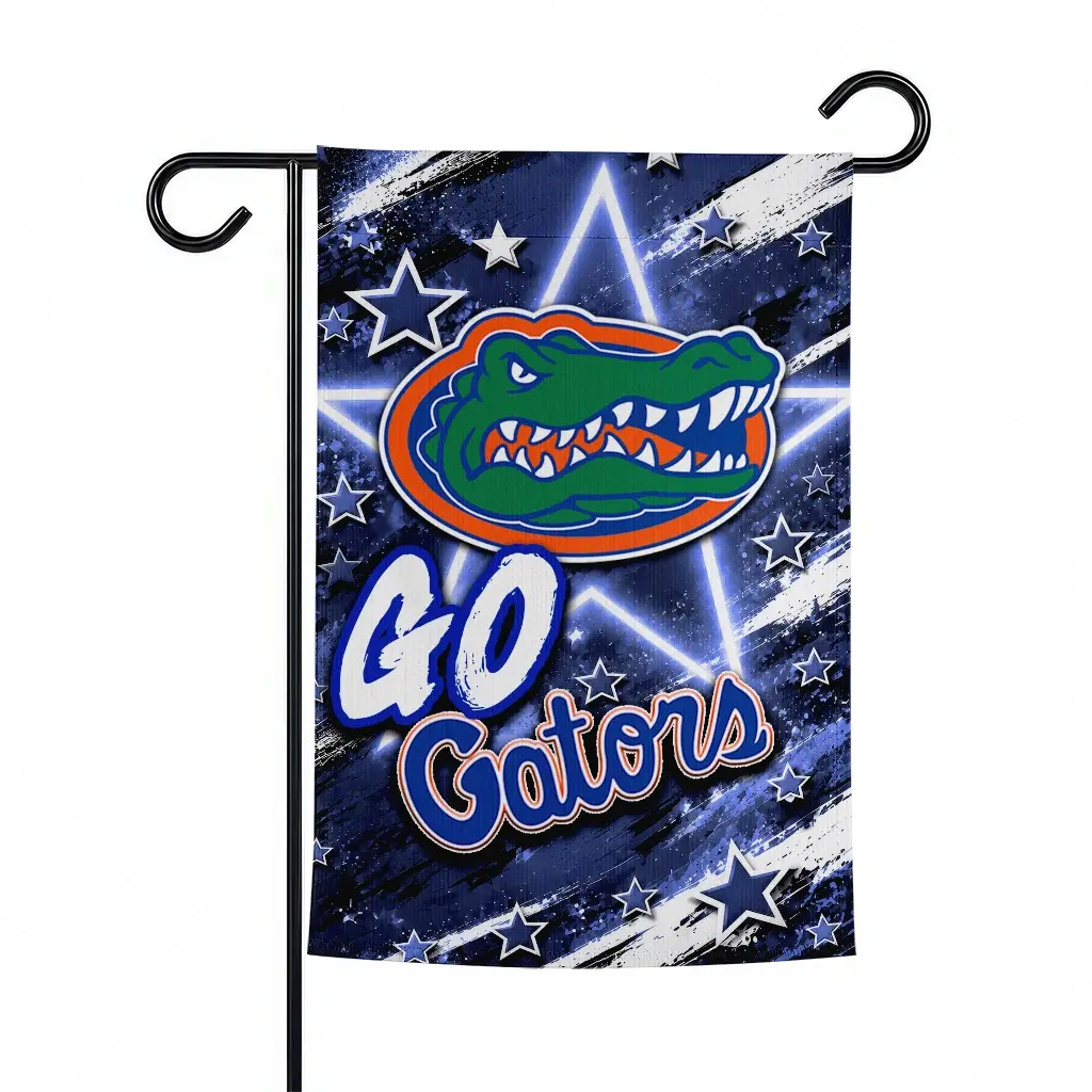 Florida Gators Garden Flag Custom Glowing Star Blue Best Selling Florida Gators Garden Flag Custom Glowing Star Blue Best Selling