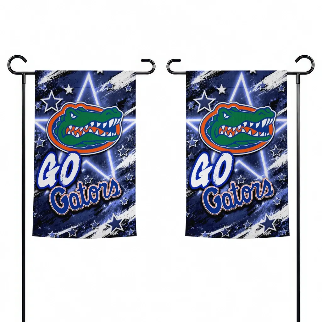 Florida Gators Garden Flag Custom Glowing Star Blue Fashion Forward Florida Gators Garden Flag Custom Glowing Star Blue Fashion Forward