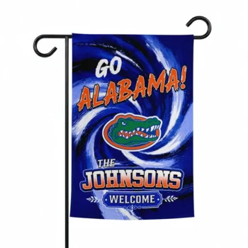 Florida Gators Garden Flag Custom Swirl Vortex Blue Best Selling