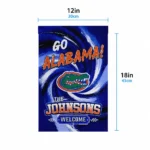 Florida Gators Garden Flag Custom Swirl Vortex Blue Best Selling