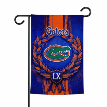 Florida Gators Garden Flag Customized Laurel Wreath Blue Best Selling