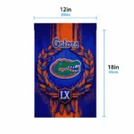 Florida Gators Garden Flag Customized Laurel Wreath Blue Best Selling