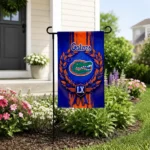 Florida Gators Garden Flag Customized Laurel Wreath Blue Best Selling