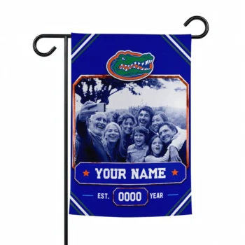 Florida Gators Garden Flag - Customized Photo Frame Blue