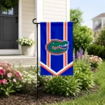 Florida Gators Garden Flag Personalized Chevron Stripes Blue Best Selling