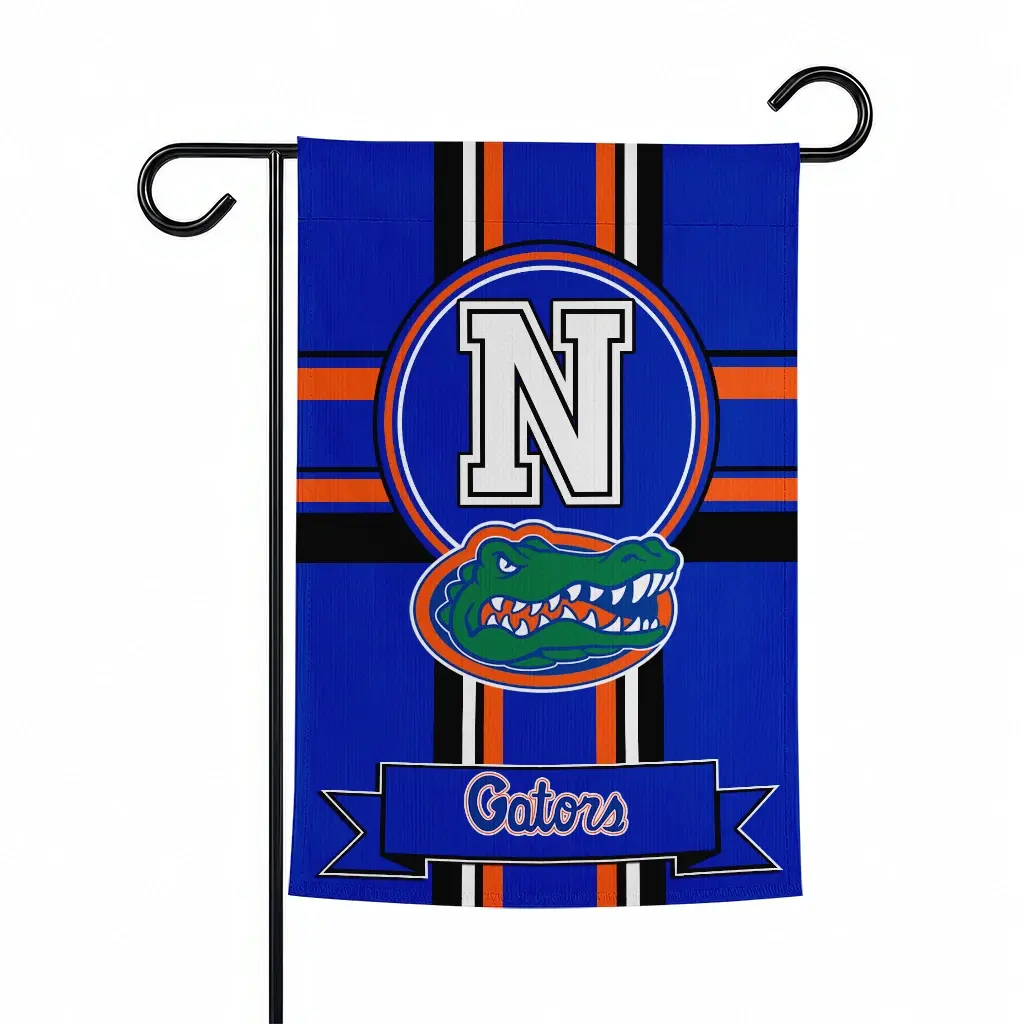 Florida Gators Garden Flag Personalized Circle Medallion Blue Best Selling Florida Gators Garden Flag Personalized Circle Medallion Blue Best Selling