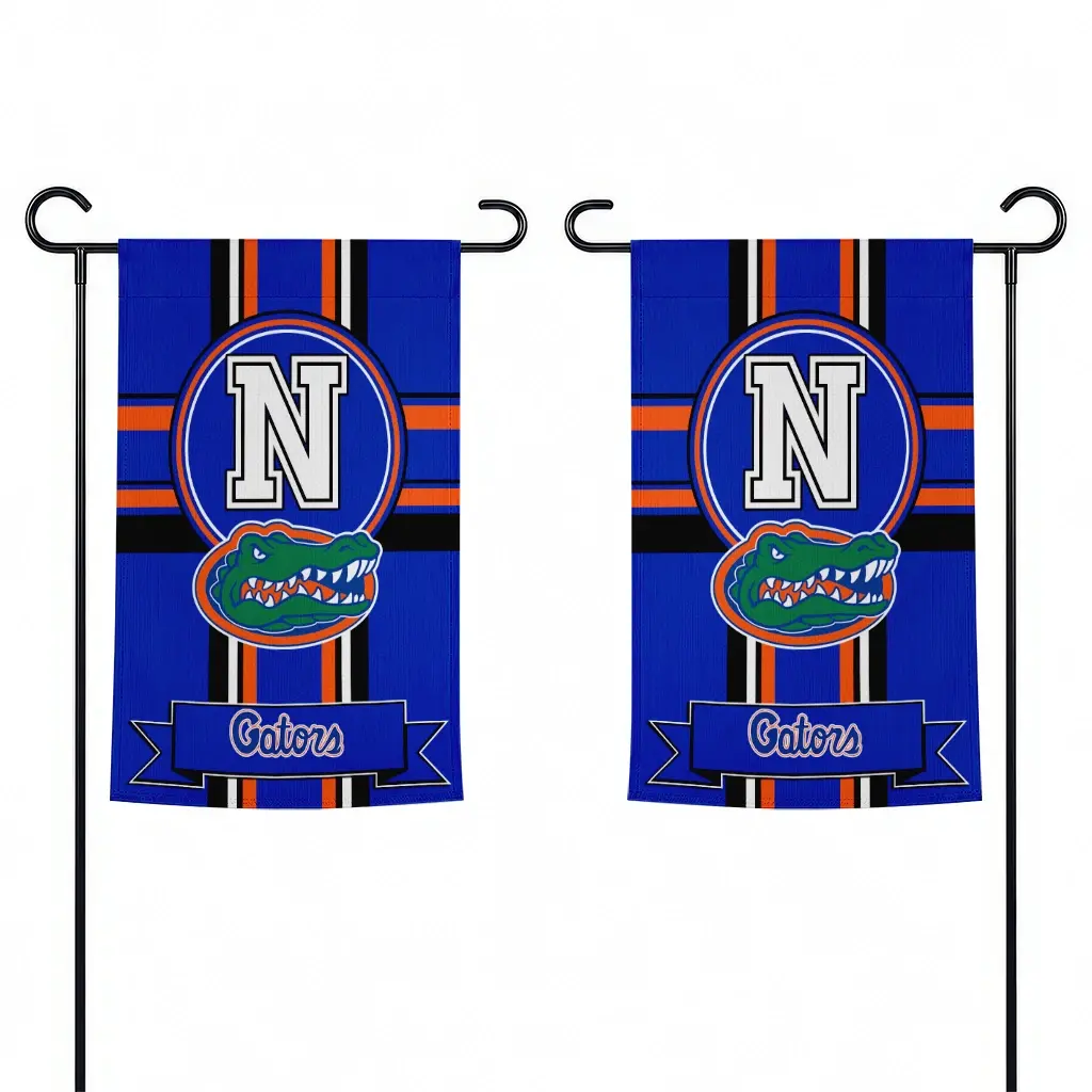 Florida Gators Garden Flag Personalized Circle Medallion Blue Fashion Forward Florida Gators Garden Flag Personalized Circle Medallion Blue Fashion Forward