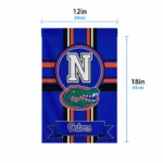 Florida Gators Garden Flag Personalized Circle Medallion Blue Best Selling