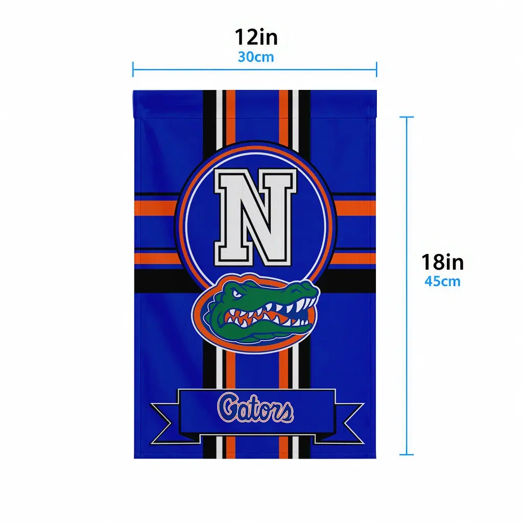 Florida Gators Garden Flag Personalized Circle Medallion Blue High Quality Florida Gators Garden Flag Personalized Circle Medallion Blue High Quality