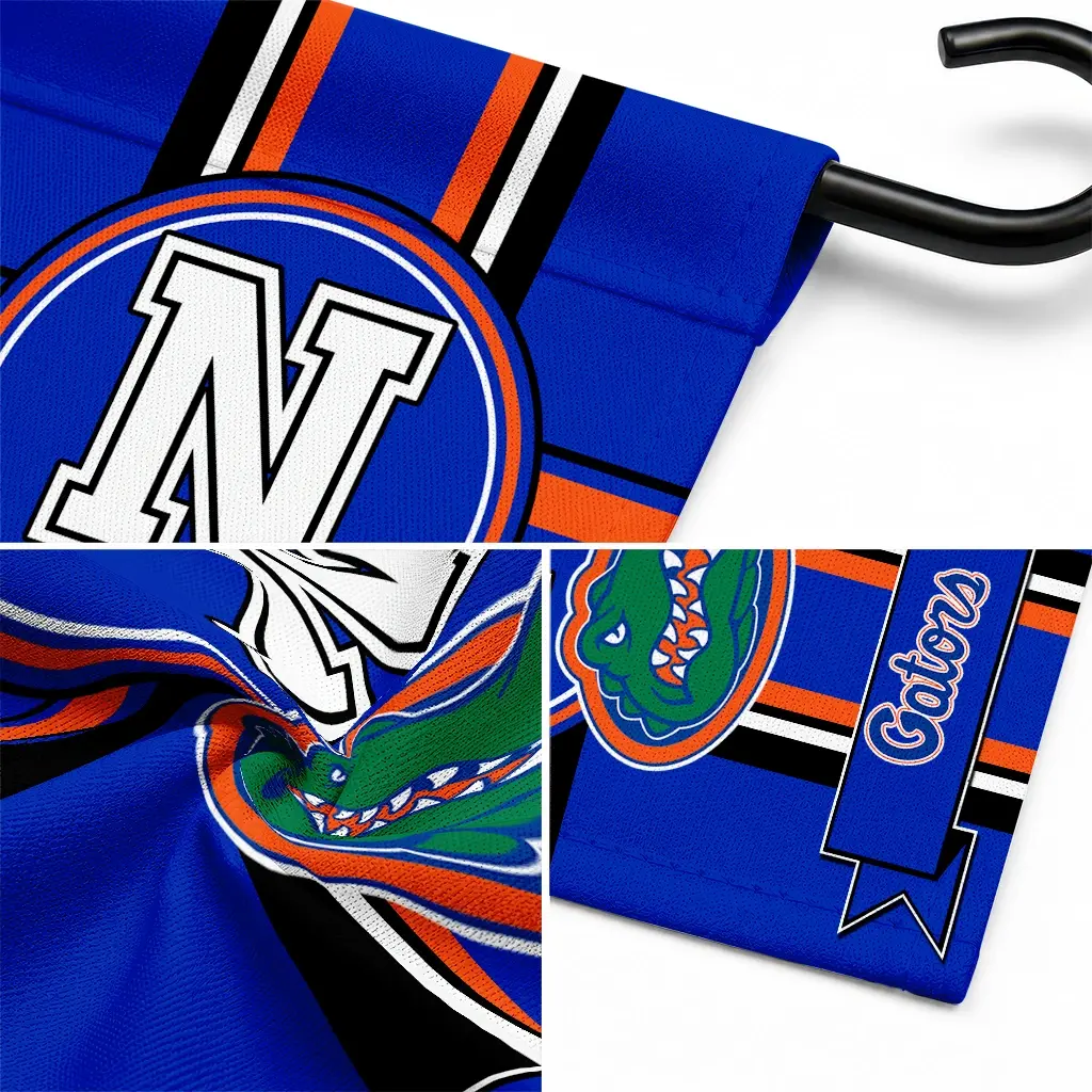 Florida Gators Garden Flag Personalized Circle Medallion Blue Latest Model Florida Gators Garden Flag Personalized Circle Medallion Blue Latest Model