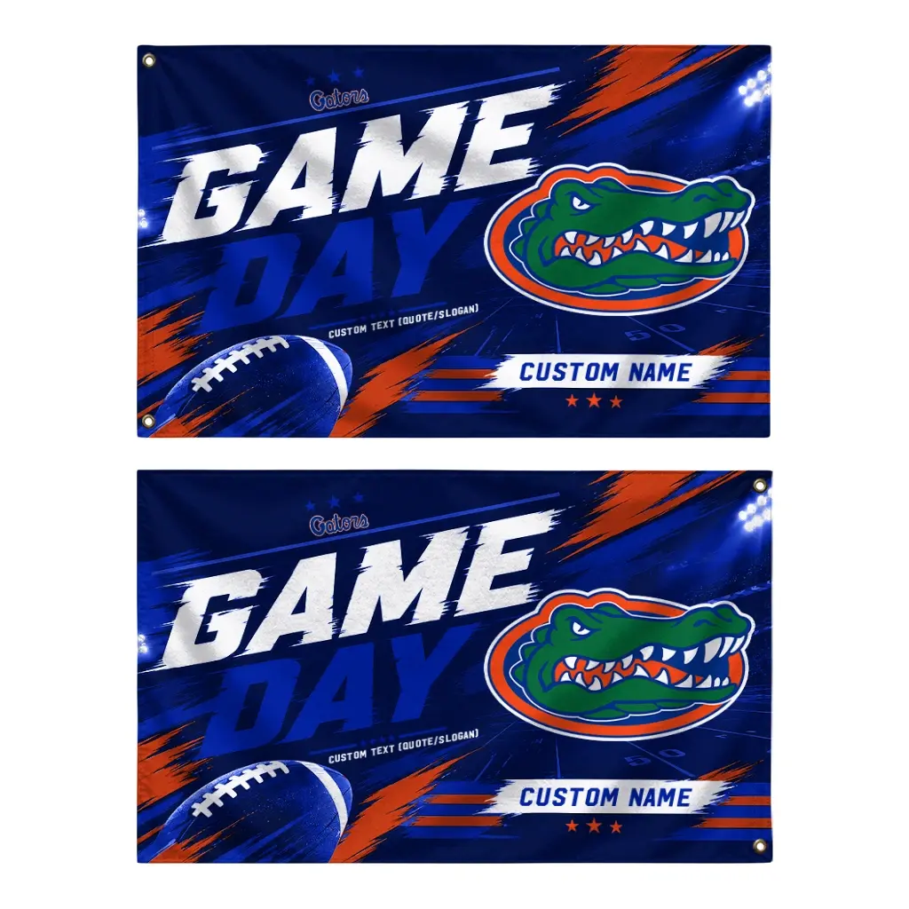 Florida Gators House Flag Custom Action Streaks Blue Fashion Forward Florida Gators House Flag Custom Action Streaks Blue Fashion Forward