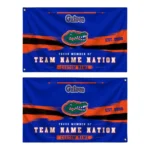 Florida Gators House Flag Personalized Brushed Streaks Blue Best Selling