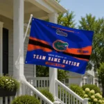 Florida Gators House Flag Personalized Brushed Streaks Blue Best Selling