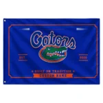 Florida Gators House Flag Personalized Ornate Border Blue Best Selling