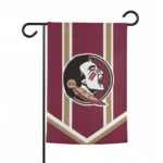 Florida State Seminoles Garden Flag Custom Chevron Stripes Garnet Best Selling