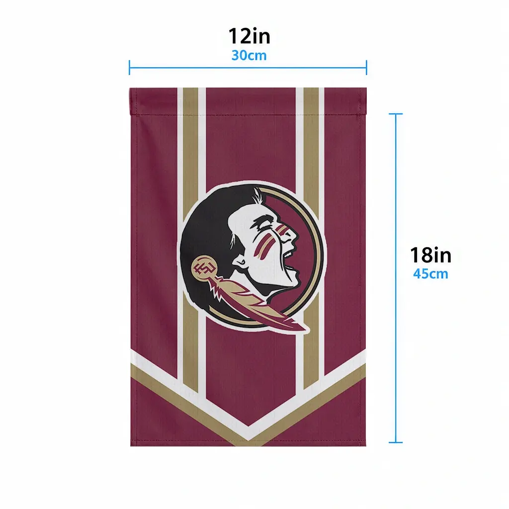 Florida State Seminoles Garden Flag Custom Chevron Stripes Garnet High Quality Florida State Seminoles Garden Flag Custom Chevron Stripes Garnet High Quality