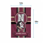 Florida State Seminoles Garden Flag Custom Circle Medallion Garnet Best Selling