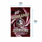 Florida State Seminoles Garden Flag Customized Swirl Vortex Garnet Best Selling