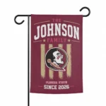 Florida State Seminoles Garden Flag Personalized Distressed Stripes Garnet Best Selling