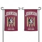 Florida State Seminoles Garden Flag Personalized Distressed Stripes Garnet Best Selling