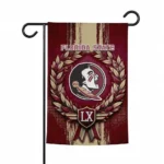 Florida State Seminoles Garden Flag Personalized Laurel Wreath Garnet Best Selling