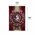 Florida State Seminoles Garden Flag Personalized Laurel Wreath Garnet Best Selling