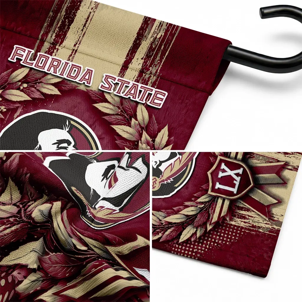 Florida State Seminoles Garden Flag Personalized Laurel Wreath Garnet Latest Model Florida State Seminoles Garden Flag Personalized Laurel Wreath Garnet Latest Model