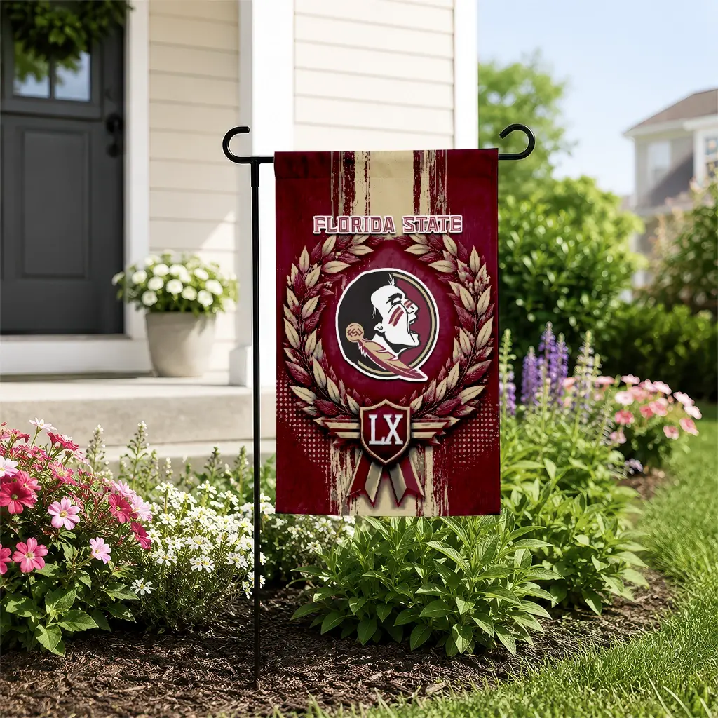 Florida State Seminoles Garden Flag Personalized Laurel Wreath Garnet New Arrival Florida State Seminoles Garden Flag Personalized Laurel Wreath Garnet New Arrival