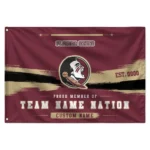 Florida State Seminoles House Flag Custom Brushed Streaks Garnet Best Selling