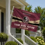 Florida State Seminoles House Flag Custom Brushed Streaks Garnet Best Selling
