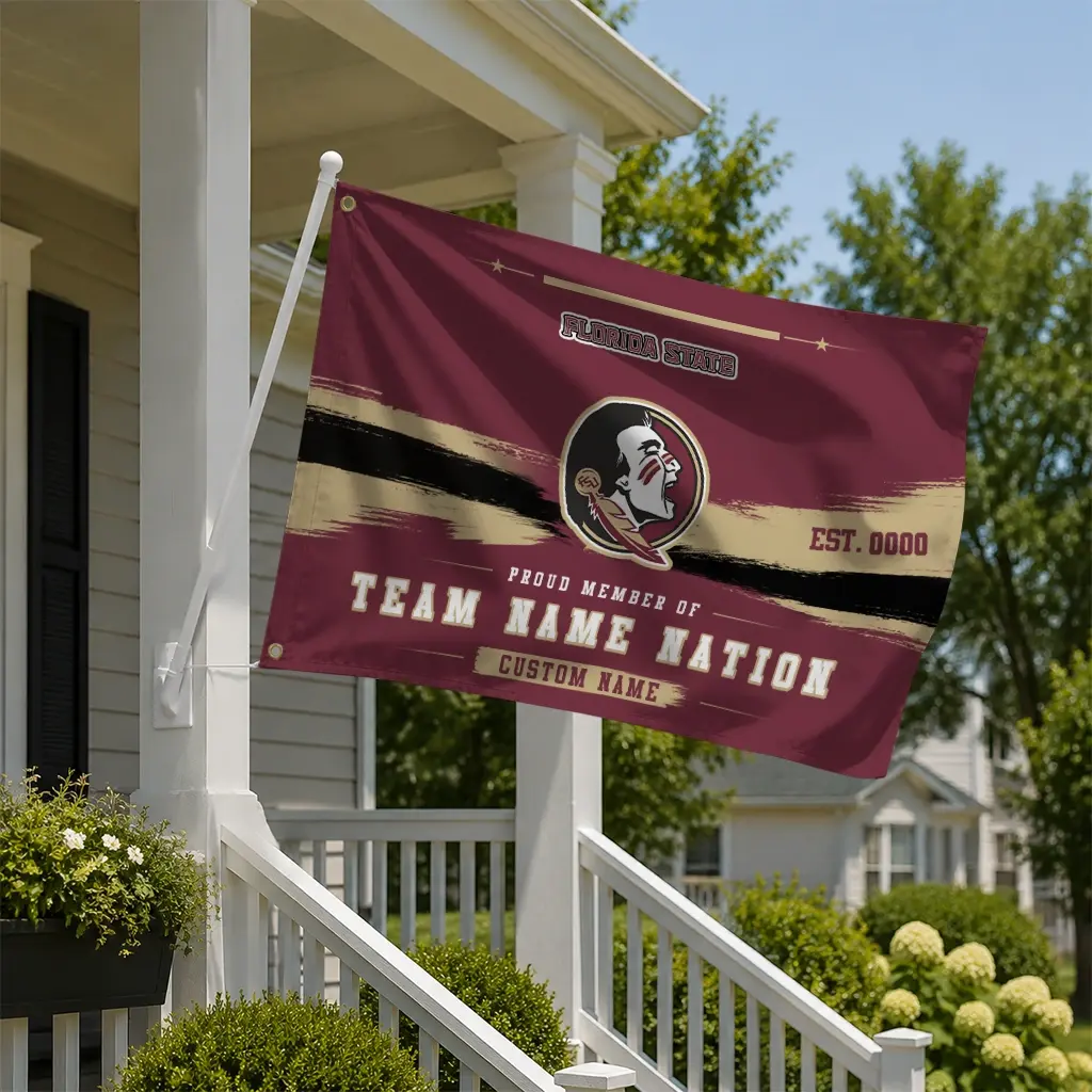 Florida State Seminoles House Flag Custom Brushed Streaks Garnet New Arrival Florida State Seminoles House Flag Custom Brushed Streaks Garnet New Arrival