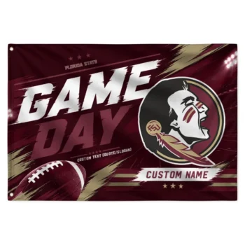 Florida State Seminoles House Flag Customized Action Streaks Garnet Best Selling