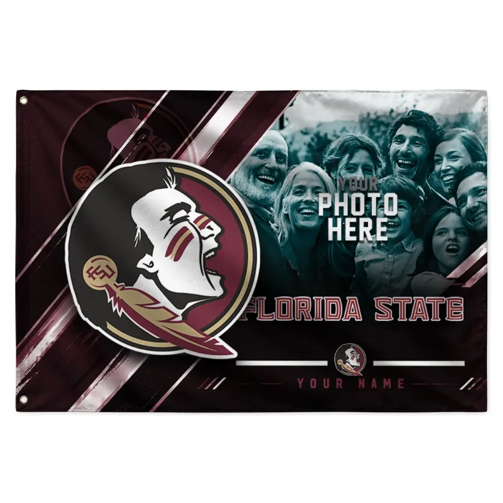 Florida State Seminoles House Flag Customized Diagonal Stripes Garnet Best Selling Florida State Seminoles House Flag Customized Diagonal Stripes Garnet Best Selling