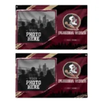 Florida State Seminoles House Flag Personalized Framed Photo Garnet Black Best Selling