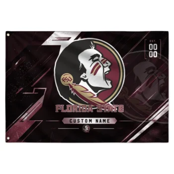 Florida State Seminoles House Flag Personalized Speed Slashes Garnet Best Selling