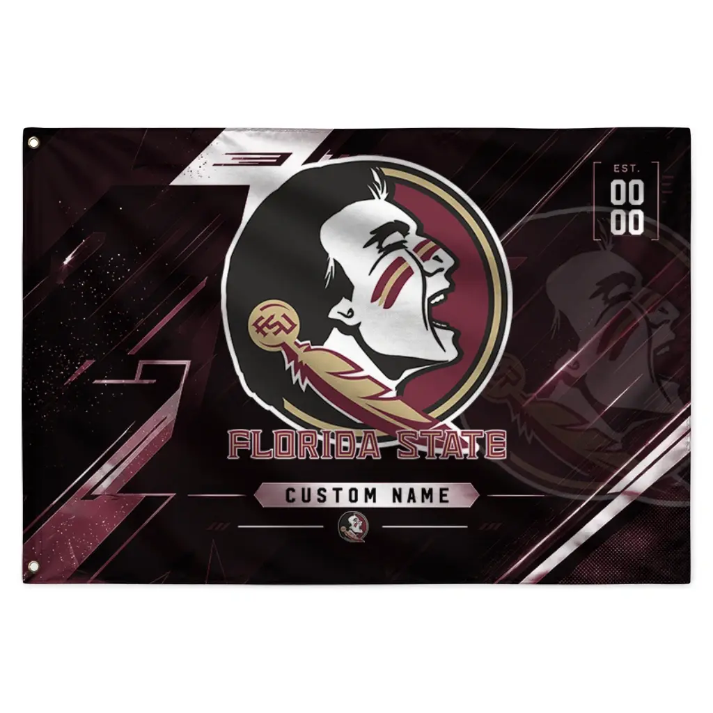 Florida State Seminoles House Flag Personalized Speed Slashes Garnet Best Selling Florida State Seminoles House Flag Personalized Speed Slashes Garnet Best Selling