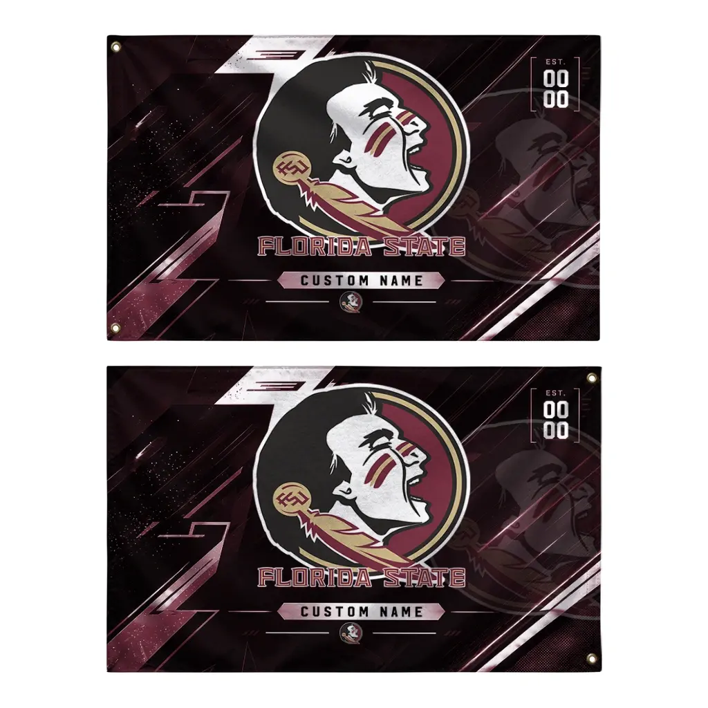 Florida State Seminoles House Flag Personalized Speed Slashes Garnet Fashion Forward Florida State Seminoles House Flag Personalized Speed Slashes Garnet Fashion Forward
