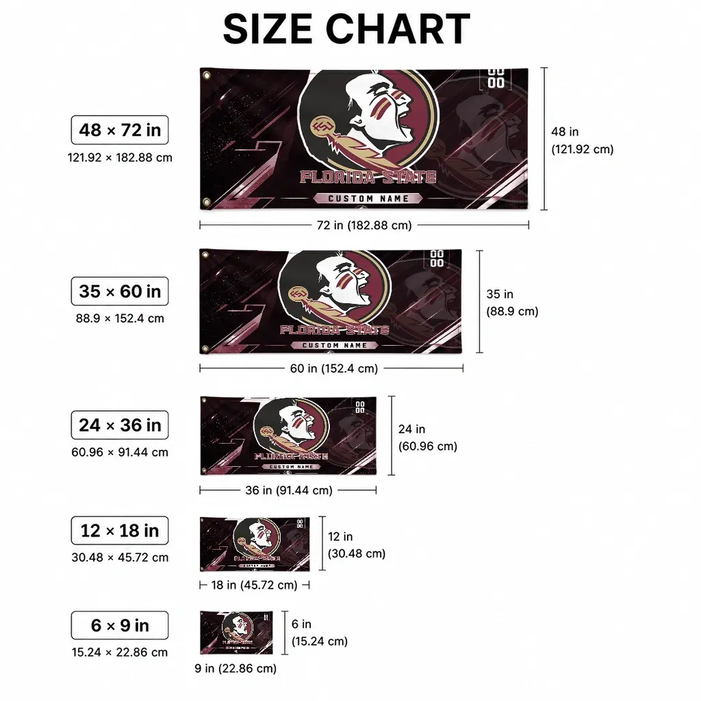 Florida State Seminoles House Flag Personalized Speed Slashes Garnet High Quality Florida State Seminoles House Flag Personalized Speed Slashes Garnet High Quality