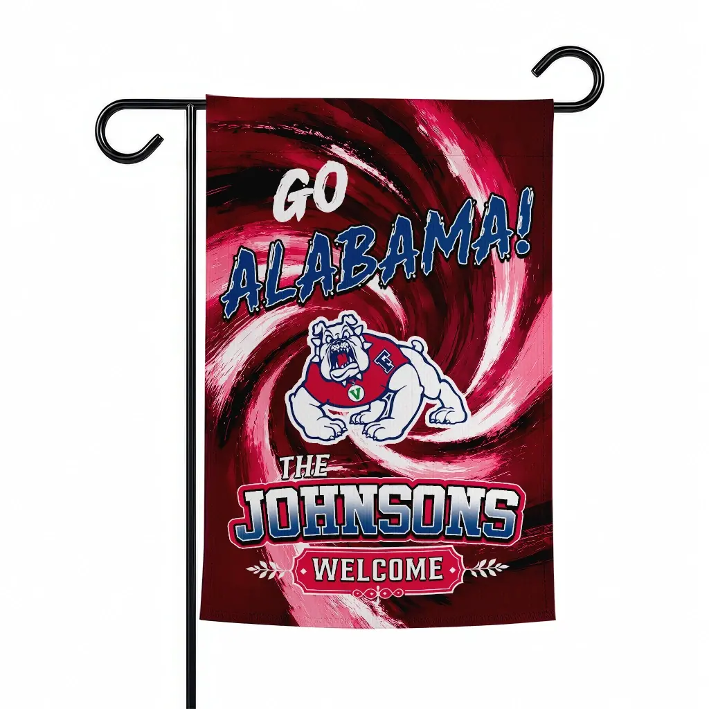 Fresno State Bulldogs Garden Flag Custom Swirl Vortex Red Best Selling Fresno State Bulldogs Garden Flag Custom Swirl Vortex Red Best Selling