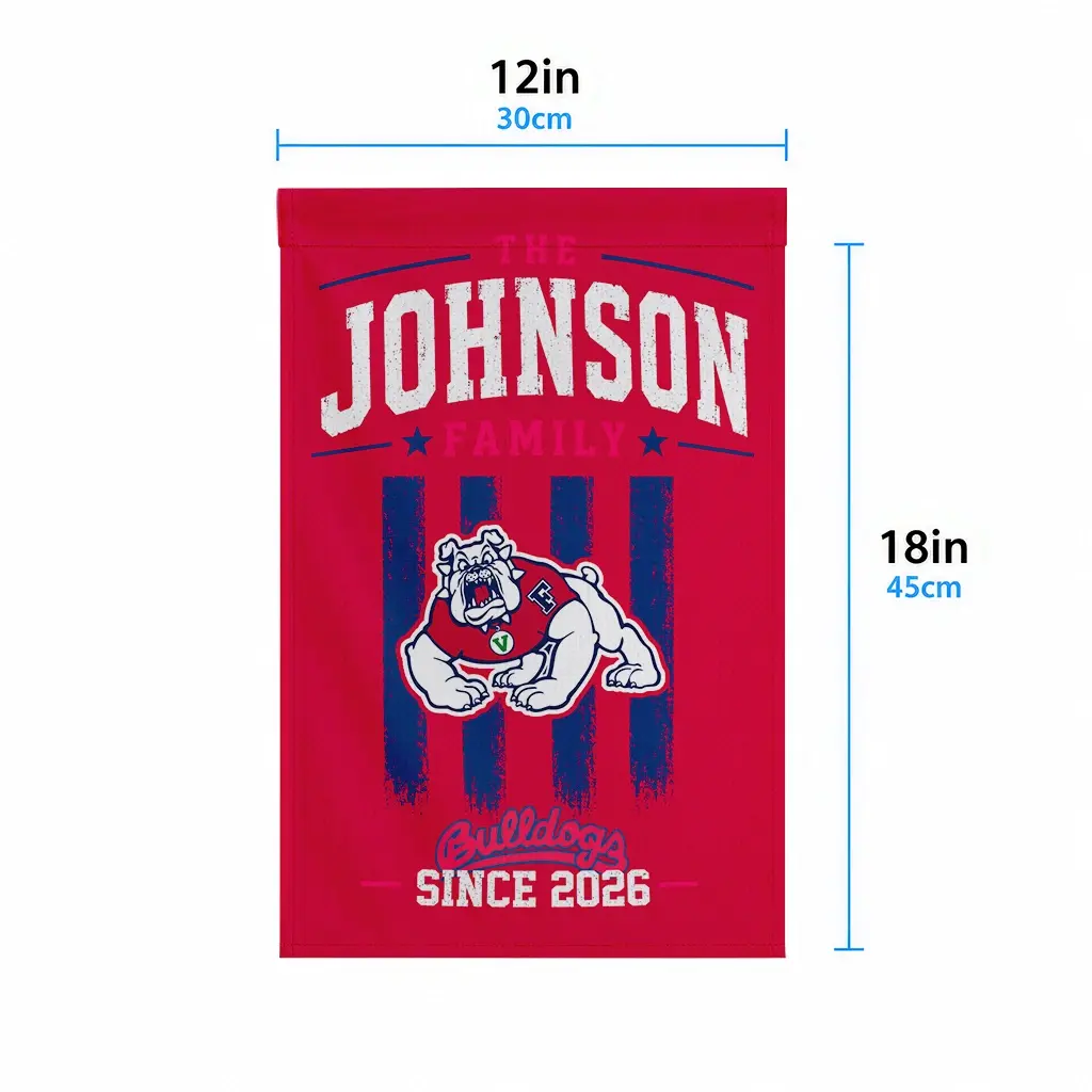 Fresno State Bulldogs Garden Flag Customized Distressed Stripes Red High Quality Fresno State Bulldogs Garden Flag Customized Distressed Stripes Red High Quality