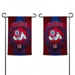 Fresno State Bulldogs Garden Flag Customized Laurel Wreath Red Best Selling
