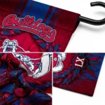 Fresno State Bulldogs Garden Flag Customized Laurel Wreath Red Best Selling