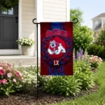 Fresno State Bulldogs Garden Flag Customized Laurel Wreath Red Best Selling