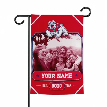 Fresno State Bulldogs Garden Flag - Customized Photo Frame Red
