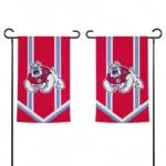 Fresno State Bulldogs Garden Flag Personalized Chevron Stripes Red Best Selling