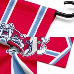 Fresno State Bulldogs Garden Flag Personalized Chevron Stripes Red Best Selling
