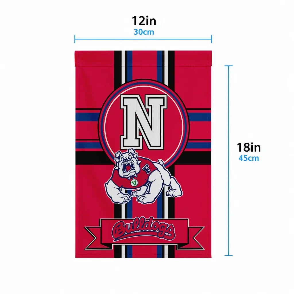 Fresno State Bulldogs Garden Flag Personalized Circle Medallion Red High Quality Fresno State Bulldogs Garden Flag Personalized Circle Medallion Red High Quality