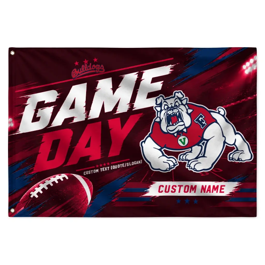 Fresno State Bulldogs House Flag Custom Action Streaks Red Best Selling Fresno State Bulldogs House Flag Custom Action Streaks Red Best Selling