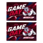 Fresno State Bulldogs House Flag Custom Action Streaks Red Best Selling