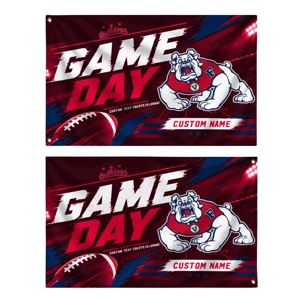 Fresno State Bulldogs House Flag Custom Action Streaks Red Fashion Forward Fresno State Bulldogs House Flag Custom Action Streaks Red Fashion Forward
